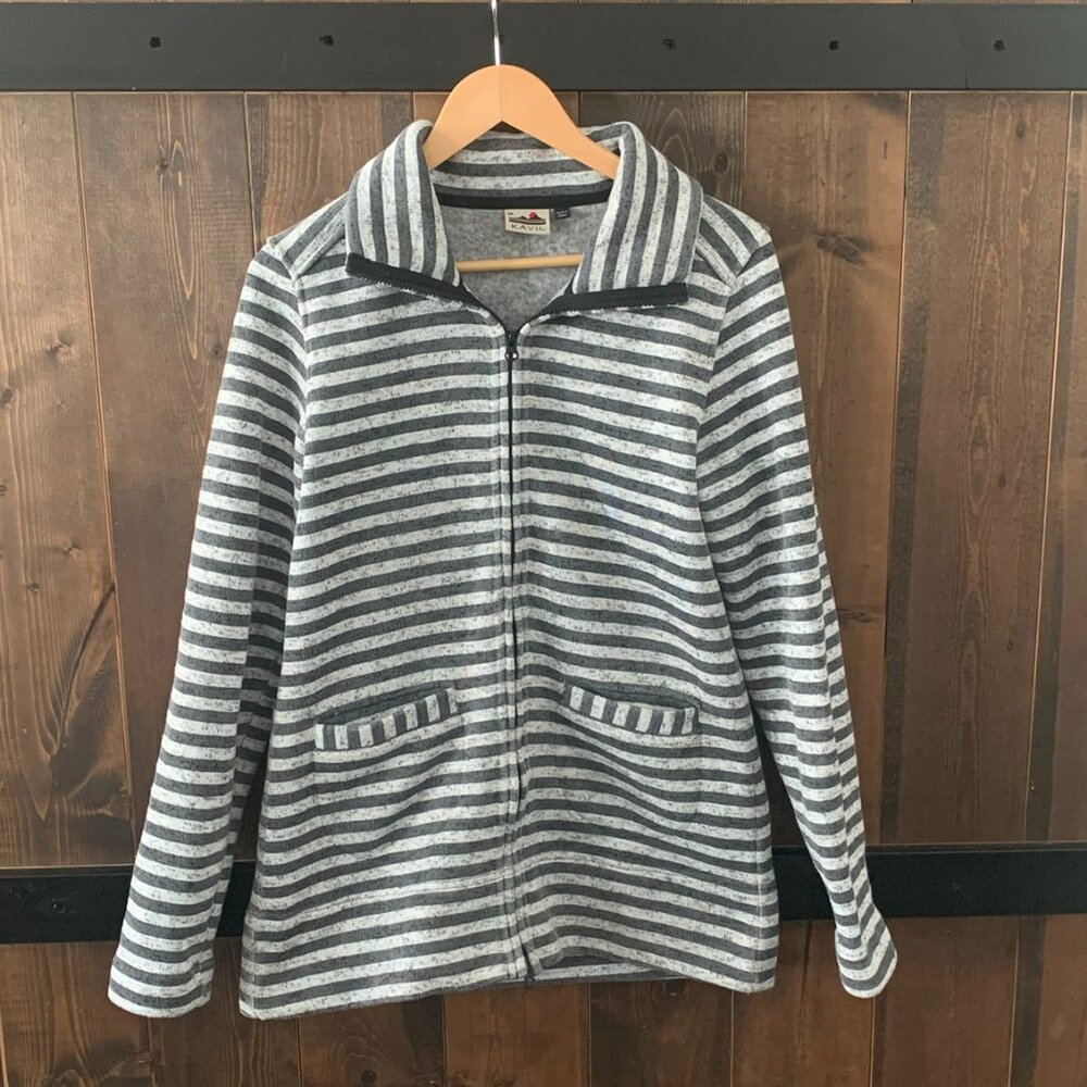 Kavu Women's Sweet Pea Full Zip Long Sleeve Sweater Size M